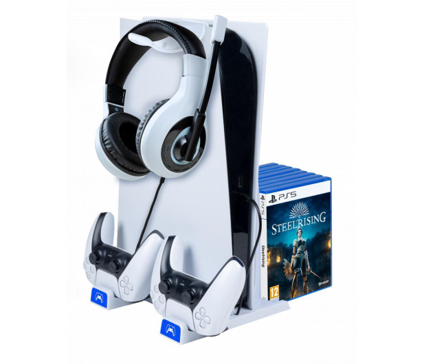 BIGBEN PS5/PS5 Slim Podstawka na konsolę z ładowarką do DualSense - 1258457 - zdjęcie 2